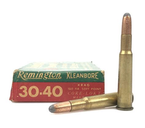 Lot - LOT OF 55+ ROUNDS 30-40 KRAG AMMUNITION