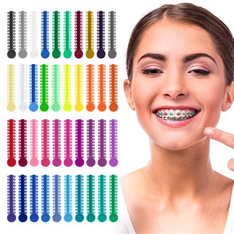 Orthodontic Ligature Ties Braces Color Bands 1040 PCS | Annhua Dental ...