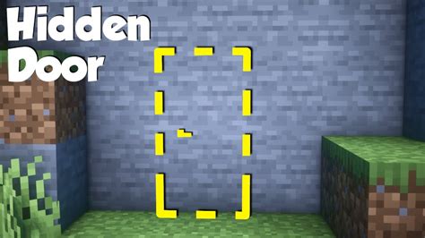 Minecraft: How to build a Hidden Door! (easy) - YouTube