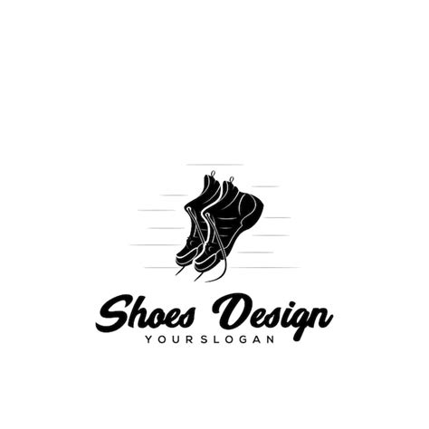 Silhouette shoes logo | Premium Vector