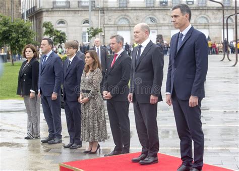 Spanish Prime Minister Pedro Sanchez and German Chancellor Olaf Scholz ...