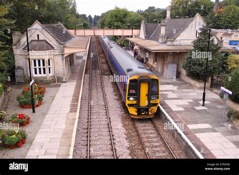 Bradford On Avon train railway station small town rail station in Stock Photo: 73481400 - Alamy