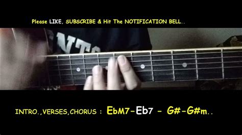 keshi - LIMBO - Guitar chords Tutorial - YouTube