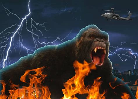 King Kong roaring in a freak storm by DarkMoonAnimation on DeviantArt