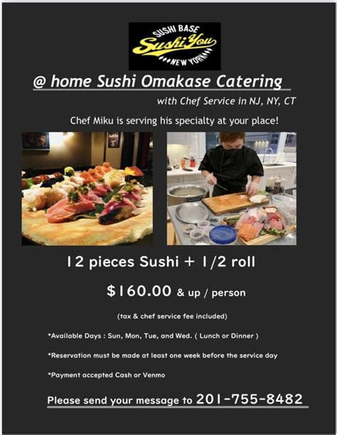 Catering Service — SUSHI YOU