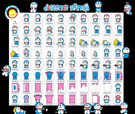 Doraemon Shimeji +FREE+ by Cachomon | Free paper flower templates ...