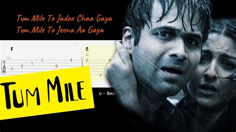 Tum Mile Guitar Lesson - Fingerstyle Guitar Cover Tabs Chords - Tum Mile Love Reprise -Emraan ...