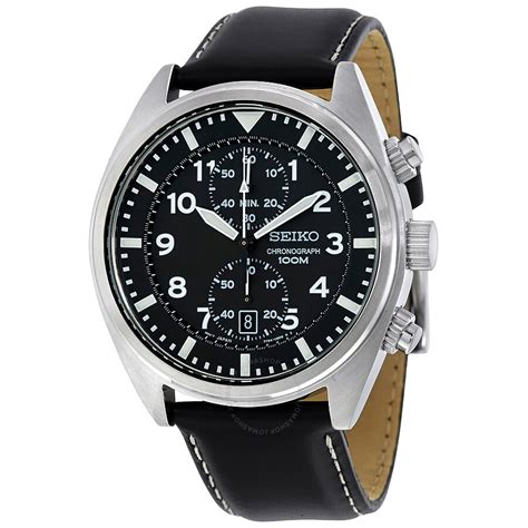 Seiko Chronograph Black Dial Men's Watch SNN231P2 - Stainless Steel ...