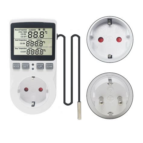 KT3100 Multi-Function Thermostat Temperature Controller Socket Outlet With Timer Switch 16A 220V ...