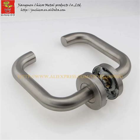 wholesale 10sets stainless steel 304 lever type door handle,interior door lever handles,tube ...