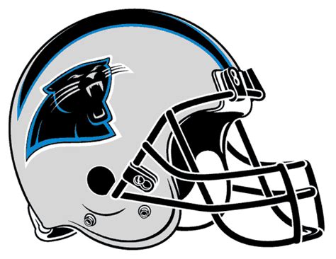 Nfl Helmets Clipart Free - Carolina Panthers Helmet Logo - (545x421) Png Clipart Download