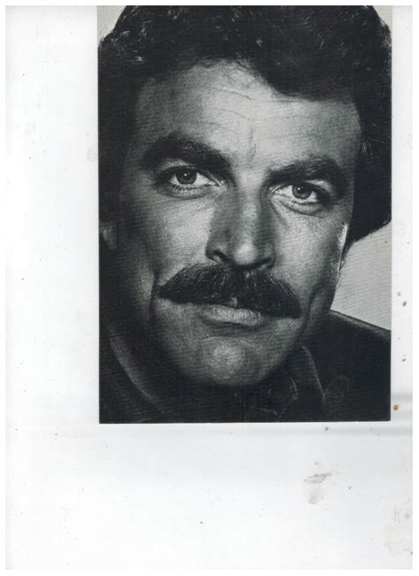 Tom Selleck P Vintage 8X10 BW TV Memorabilia Photo - Black & White