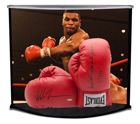 Mike Tyson Signed Pair of Everlast Boxing Gloves Inscribed "Baddest Man ...