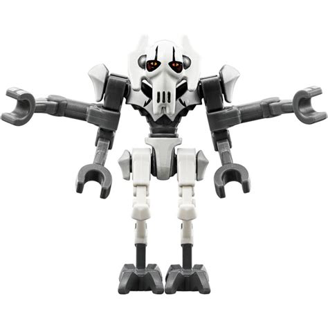 LEGO General Grievous with Dark Stone Gray Body and White Pattern Minifigure Inventory | Brick ...