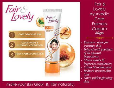 Fair & Lovely Ayurvedic Care Fairness Cream 50gm- Now in New Name Glow & Lovely | Lazada