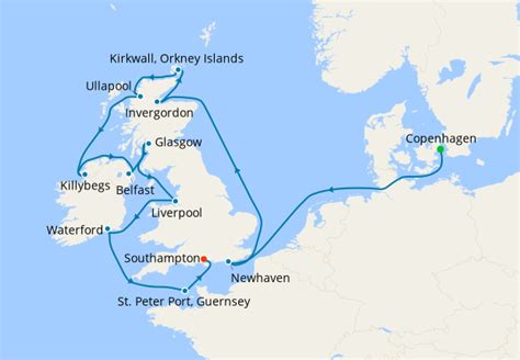 The Brilliance of the British Isles - Copenhagen to Southampton, 12 ...