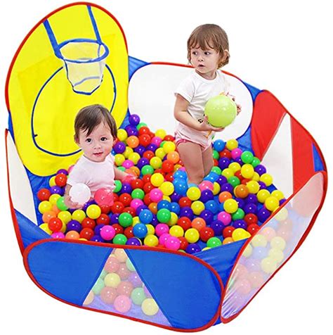 Eocolz Kids Ball Pit Large Pop Up Childrens Ball Pits Tent for Toddlers ...