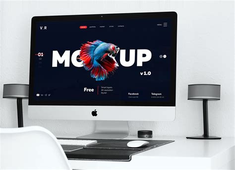 Computer desktop mockup free Idea | bswigshoppe