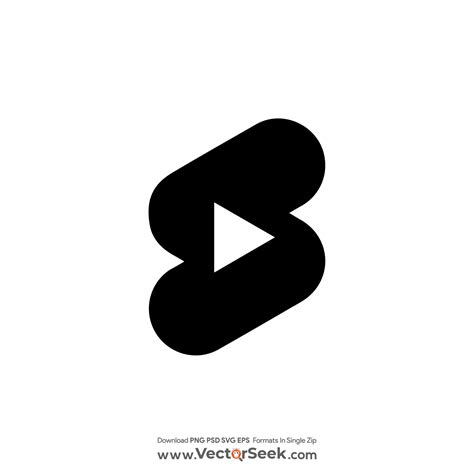 Youtube Shorts Black Icon Logo Vector - (.Ai .PNG .SVG .EPS Free Download)