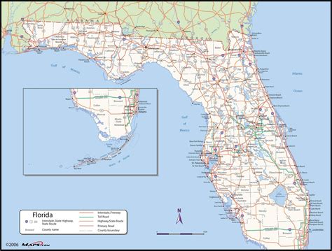 Map of Florida State | Maps.com.com