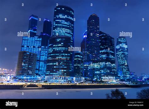 Moscow Skyline Night