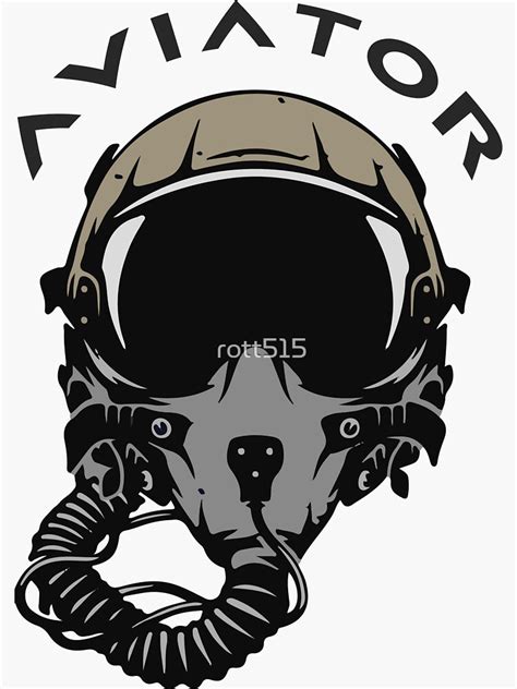 "Fighter Pilot Helmet and Mask" Sticker for Sale by rott515 | Redbubble