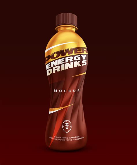 FREE ENERGY DRINK BOTTLE MOCKUP :: Behance