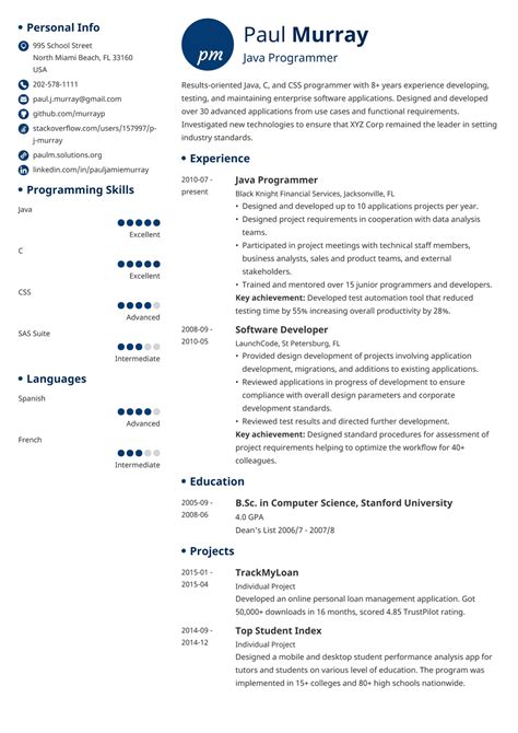 Programmer Resume Examples & Templates for 2024