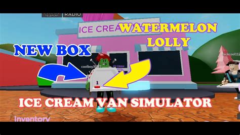 ROBLOX ICE CREAM VAN SIMULATOR - I UNLOCKED THE BOX EQUIPMENT TO SELL ...