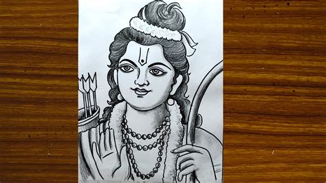 Shri Ram Pencil Sketch: A Masterpiece of Simplicity