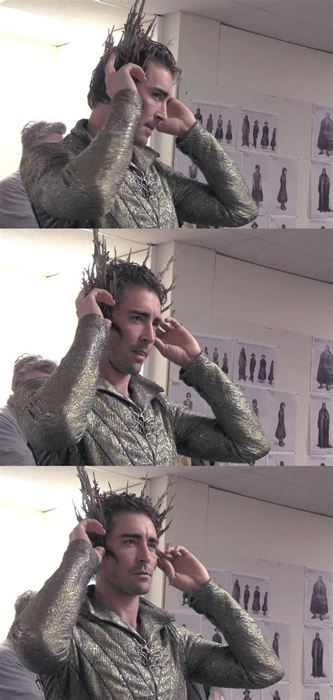 The Hobbit behind the scenes BTS - Lee Pace | Lee pace, The hobbit, Lee pace thranduil