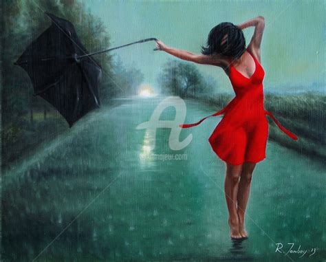 Dancing In The Rain, Painting by Rauf Janibekov | Artmajeur