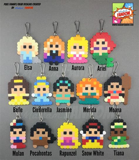 Princess Design Perler Beads