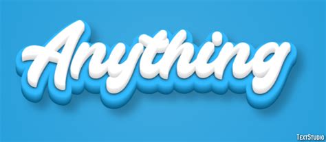 Anything Text Effect and Logo Design Word