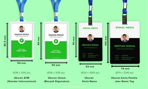 Standar Ukuran ID Card Karyawan & Panitia di Indonesia