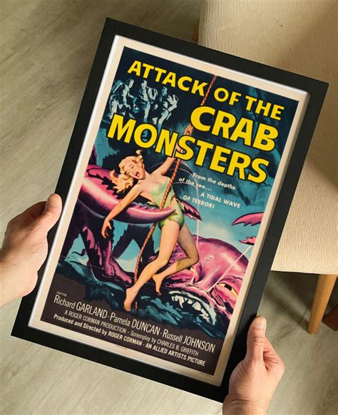 Attack of the Crab Monsters 1957 Movie Poster - The Curious Desk