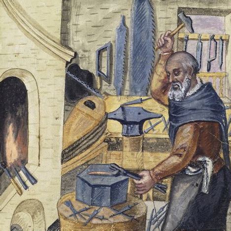 Medieval Blacksmith Painting