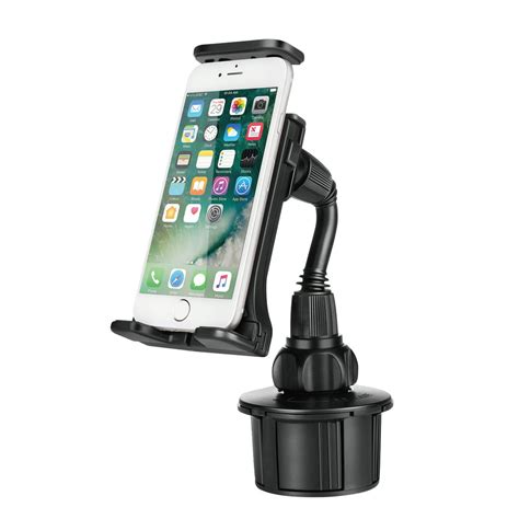 Cup Holder Phone Mount, Universal Car Cup Smartphone Cradle Clamp w ...