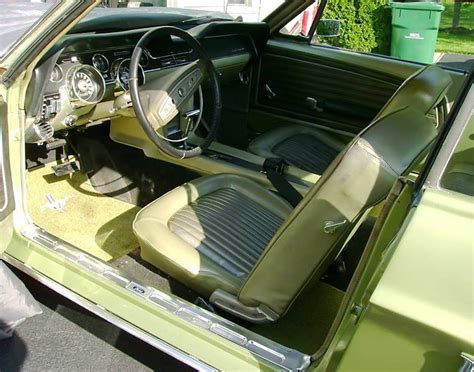 Lime Gold Green 1968 Ford Mustang Hardtop