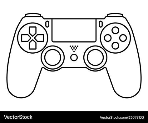 Video Game Controller Line Drawing - BEST GAMES WALKTHROUGH