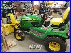 John deere x738, 4×4, snow blower, 54 front blade, 54 deck | Snow Blowers