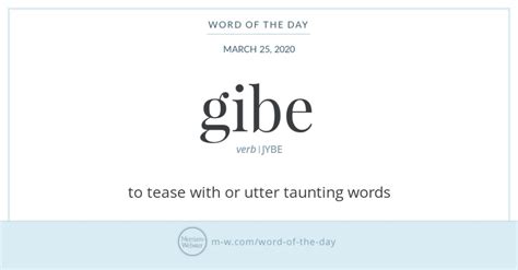 In Which Sentence Is The Word Gibe - Printable Calendars AT A GLANCE