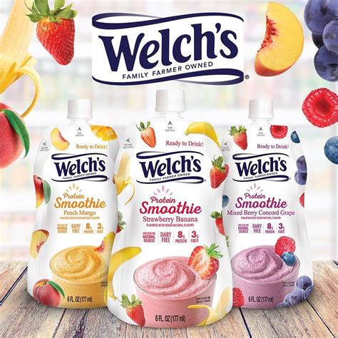 Welch's Protein Smoothies Review & Info (Dairy-Free, Vegan)