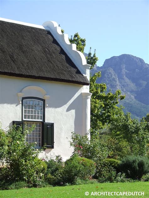 CAPE DUTCH ARCHITECTURE HISTORY | CAPE TOWN PLANS & GARDENS