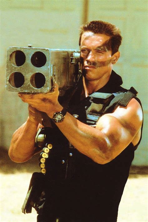 Arnold Schwarzenegger en Commando | Póster de cine, Cine arte, Personajes de película