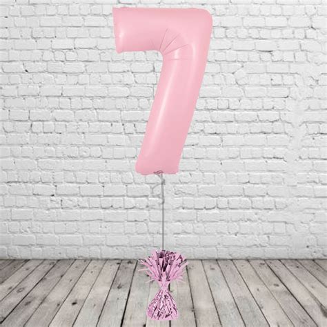 Pastel Pink Number 7 Balloon - Party101 UK