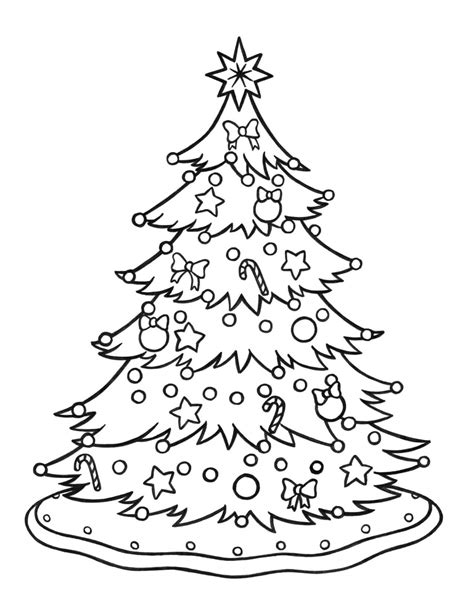 Árbol de Navidad Imprimible para colorear, imprimir e dibujar ...