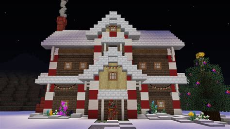 Christmas themed house and Santa's sleigh Minecraft Map