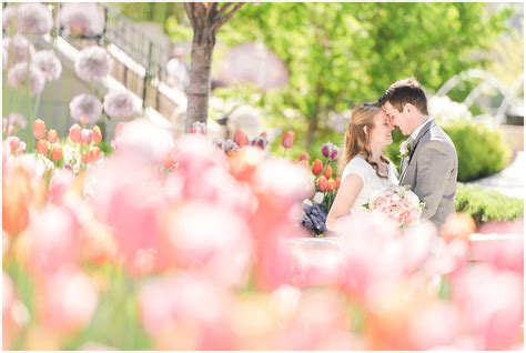 Spring Provo City Center Temple Wedding - Jessie and Dallin Photography