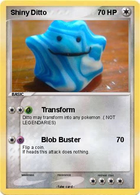 Pokémon Shiny Ditto 3 3 - Transform - My Pokemon Card